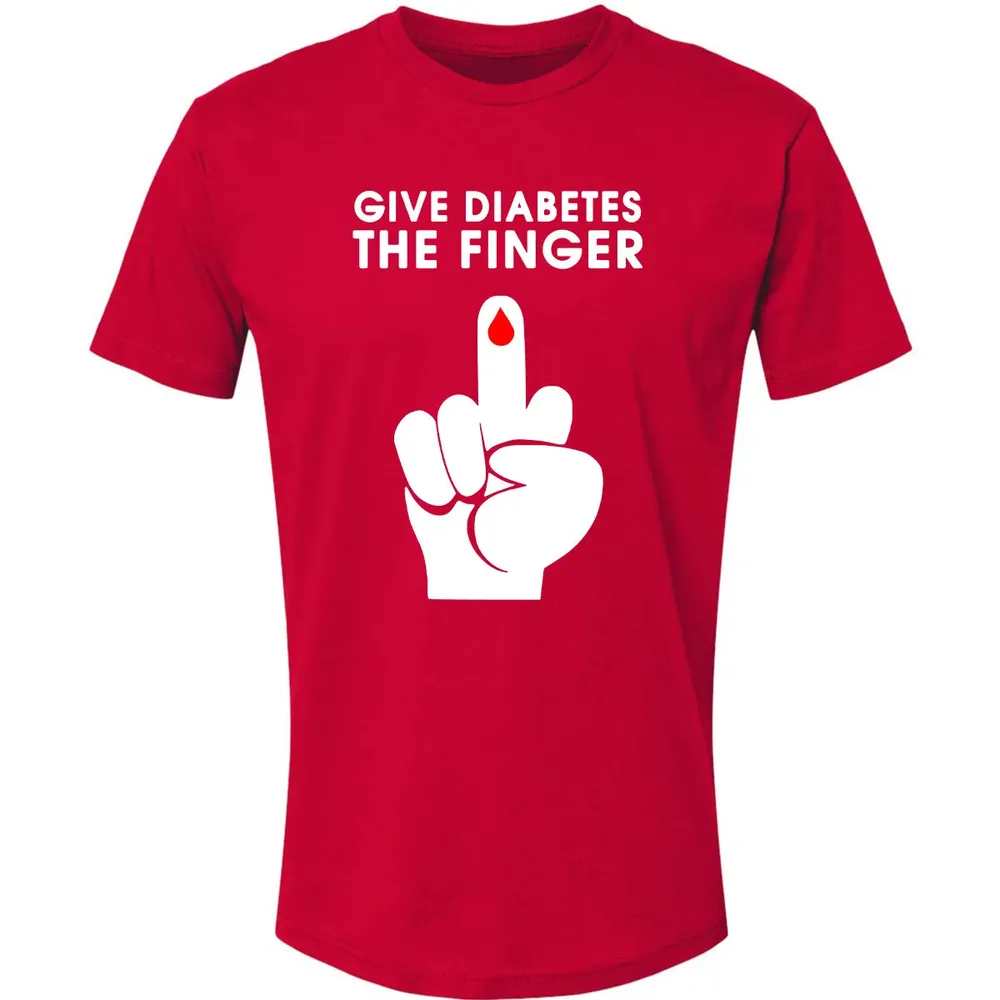 Give Diabetes The Finger Premium Unisex T-shirt - 6