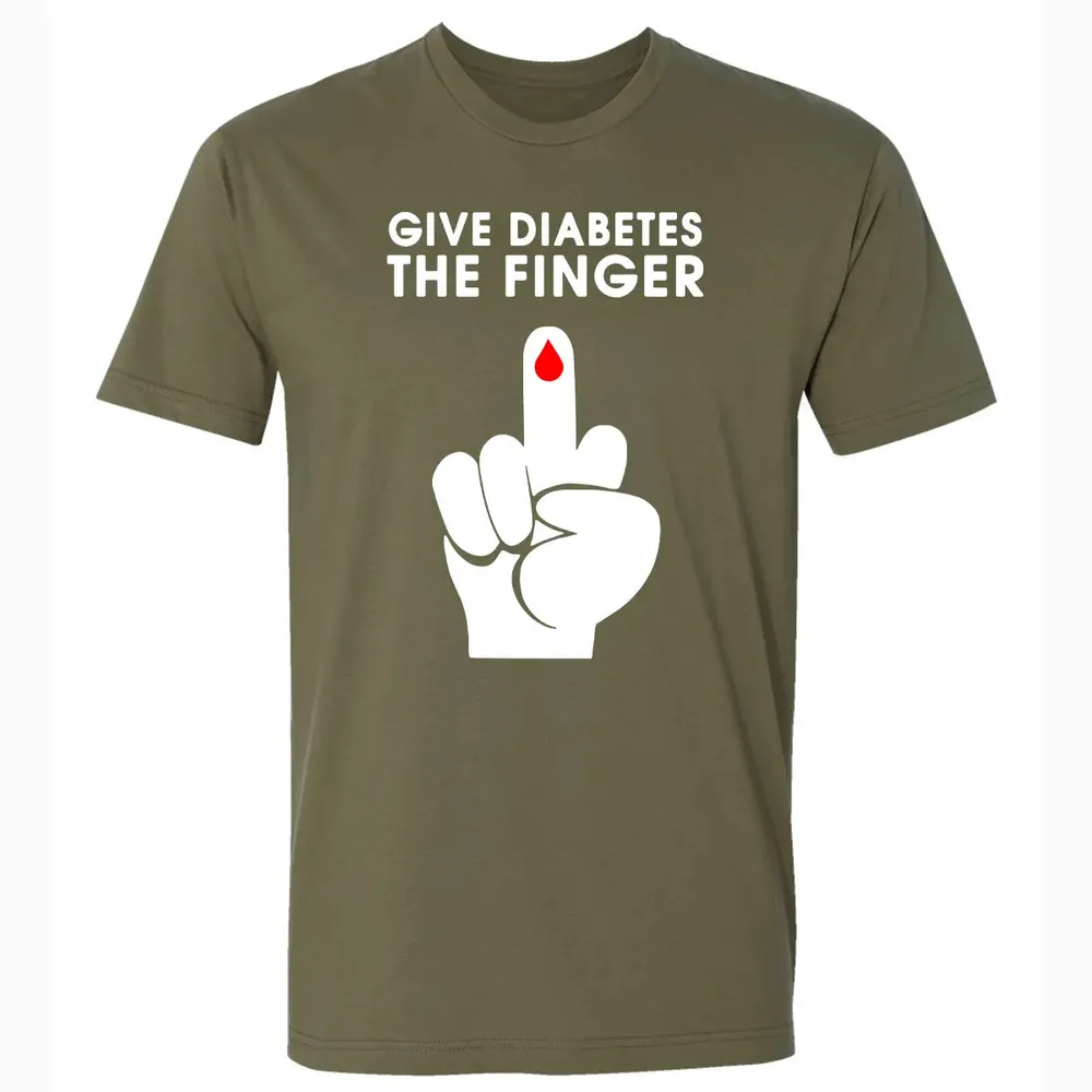 Give Diabetes The Finger Premium Unisex T-shirt - 5