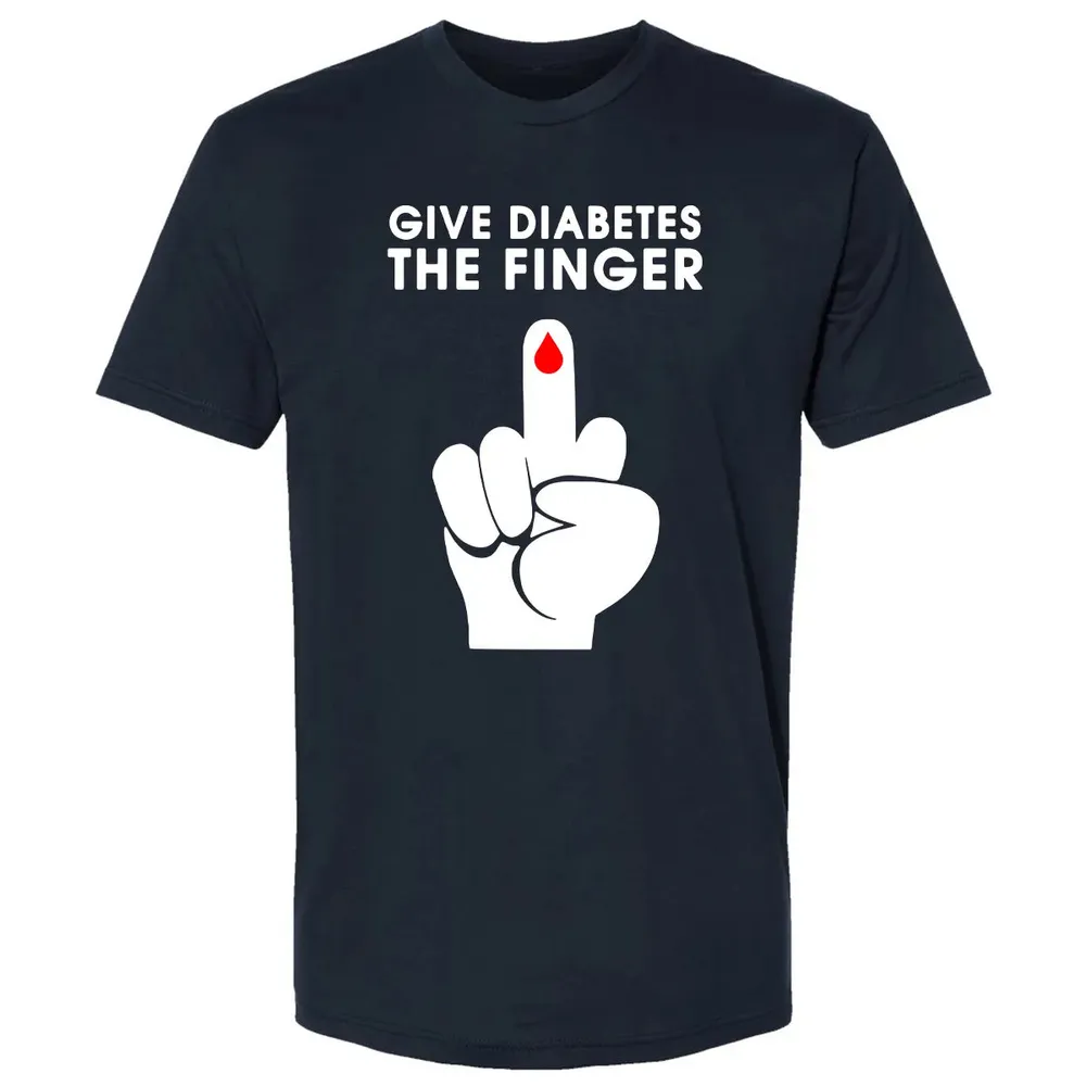 Give Diabetes The Finger Premium Unisex T-shirt - 2