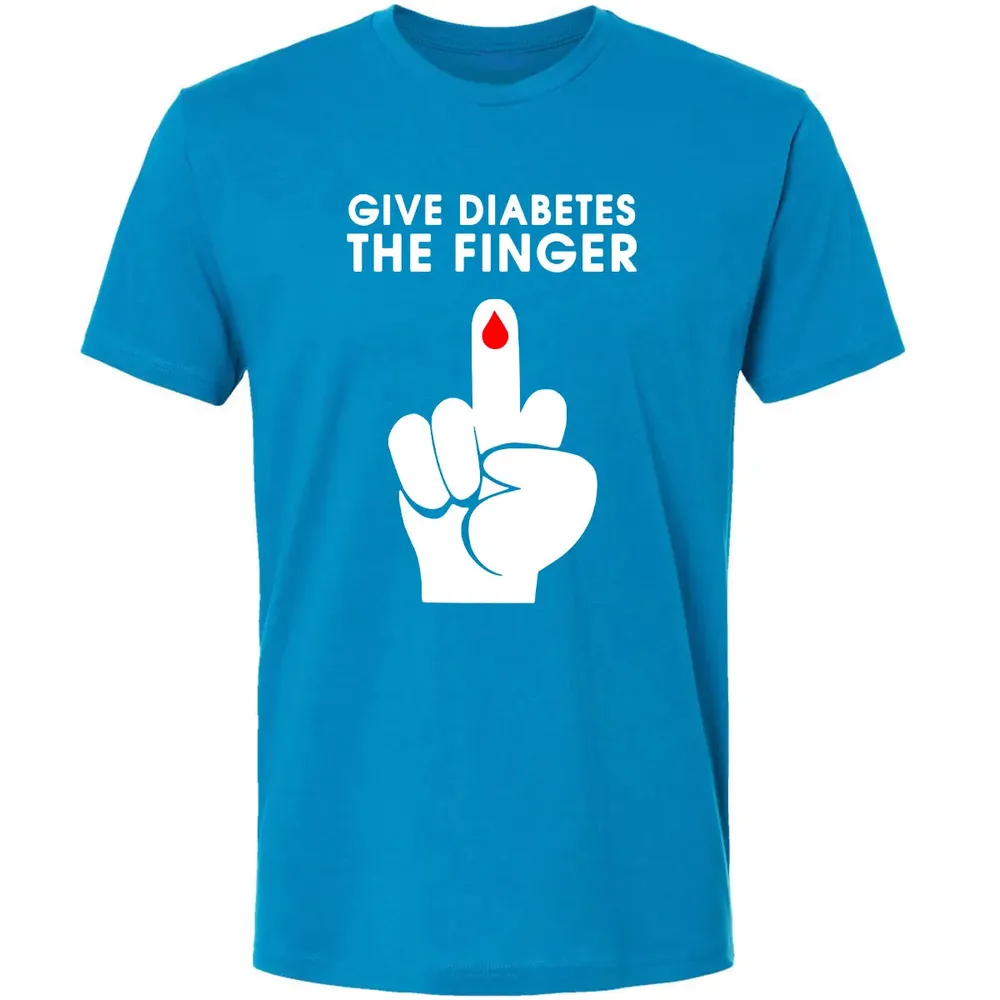 Give Diabetes The Finger Premium Unisex T-shirt - 15