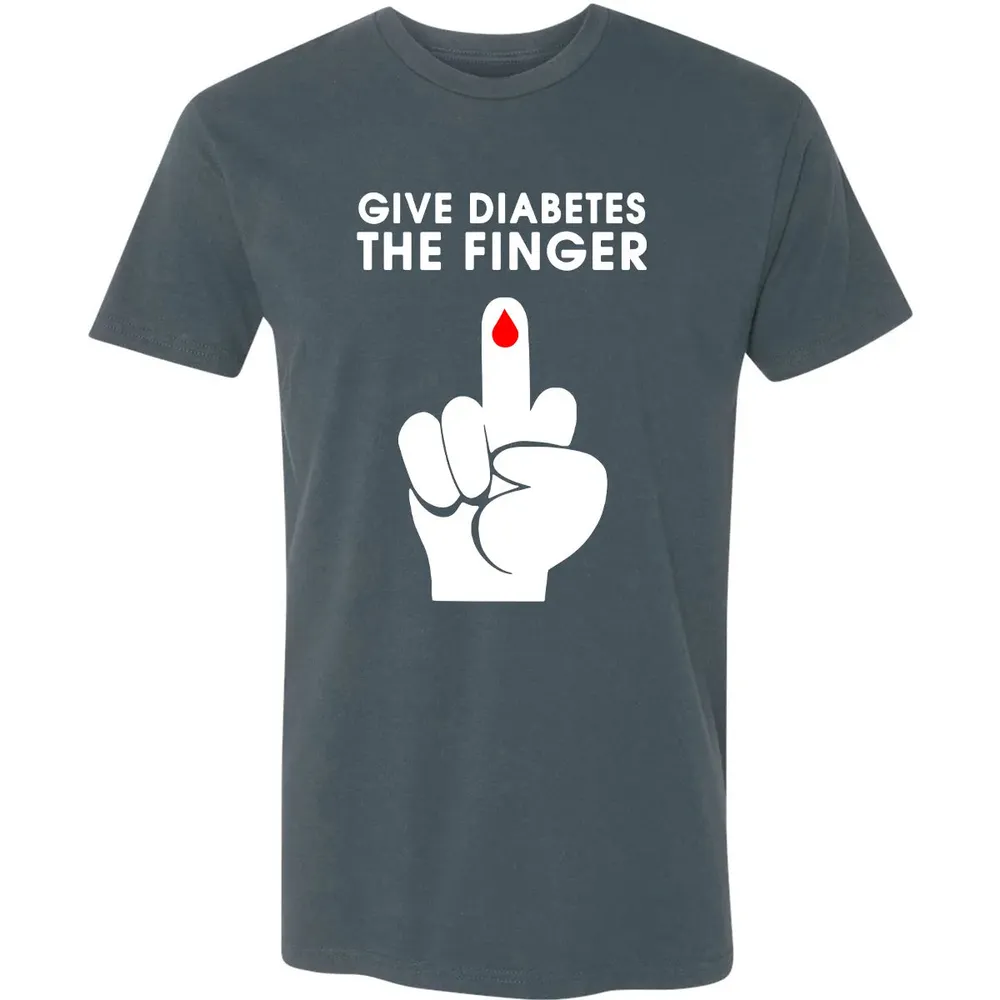 Give Diabetes The Finger Premium Unisex T-shirt - 14