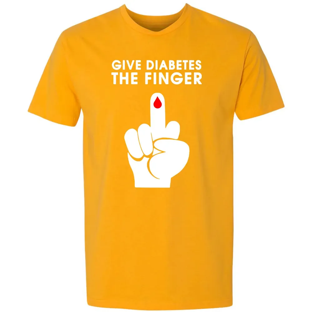 Give Diabetes The Finger Premium Unisex T-shirt - 11