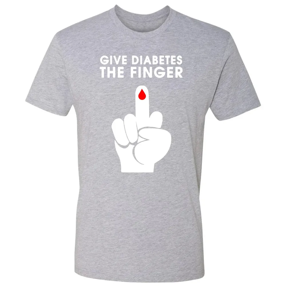 Give Diabetes The Finger Premium Unisex T-shirt - 9