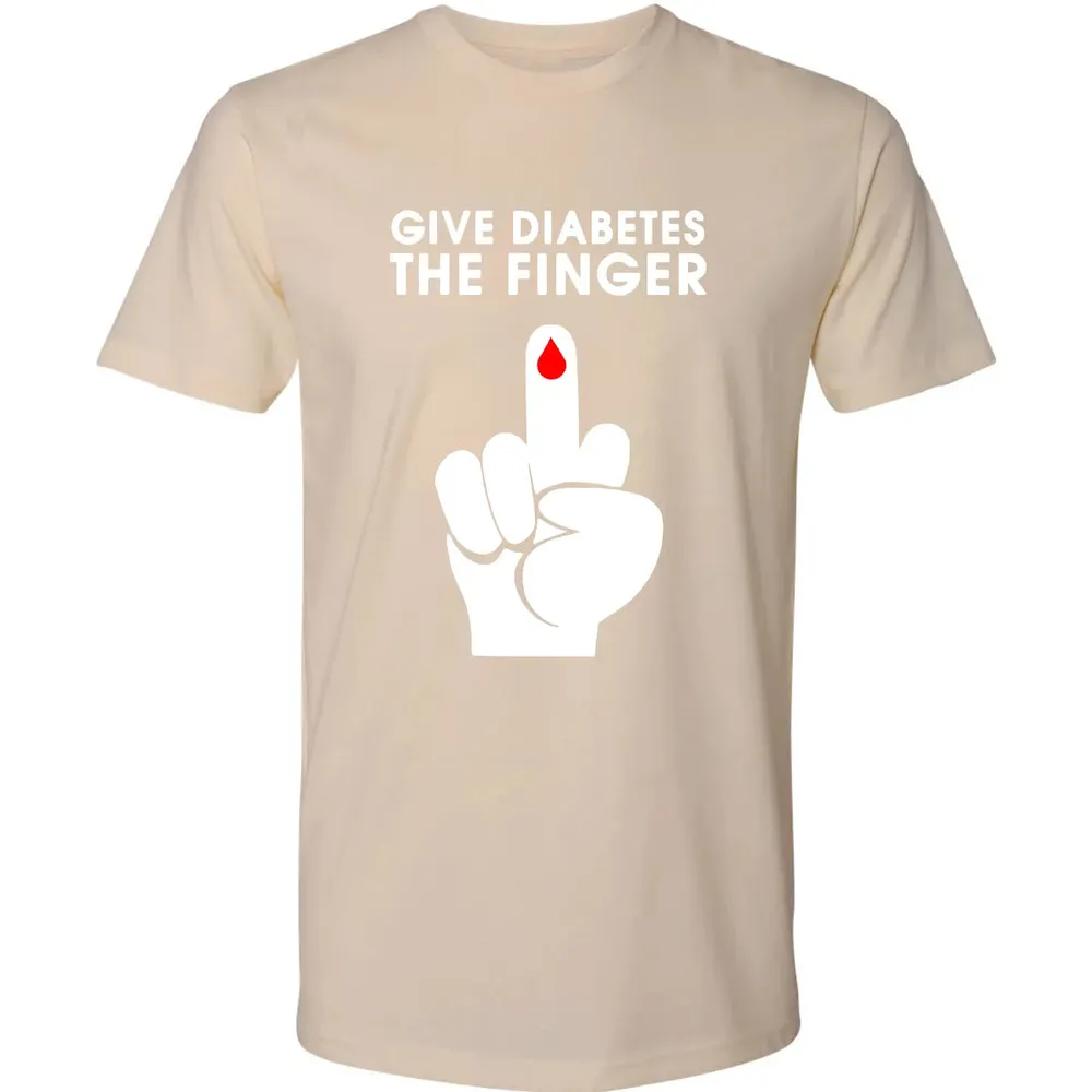 Give Diabetes The Finger Premium Unisex T-shirt - 13