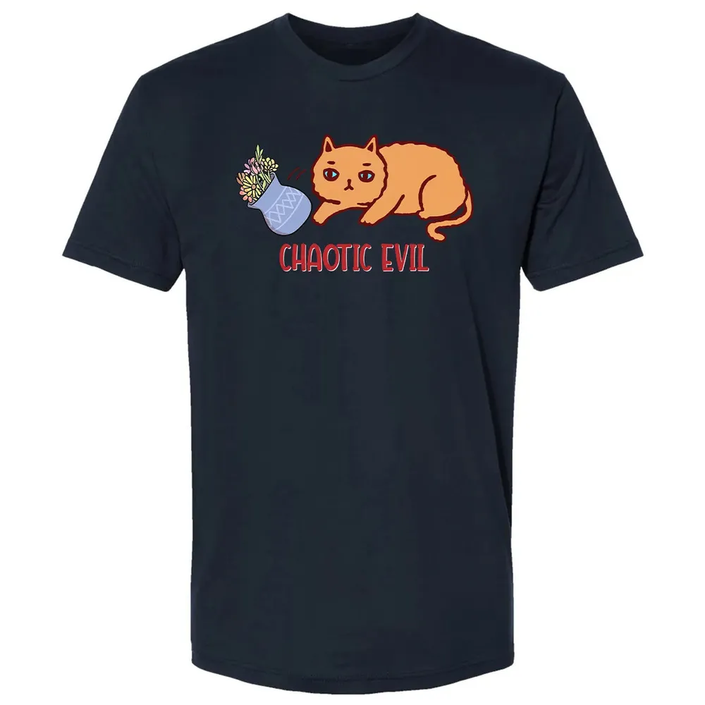 Chaotic Evil Cat Premium Unisex T-shirt - 2