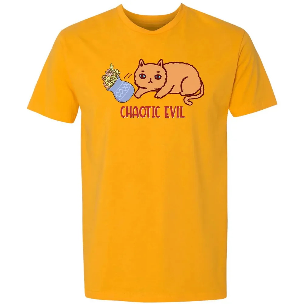 Chaotic Evil Cat Premium Unisex T-shirt - 11