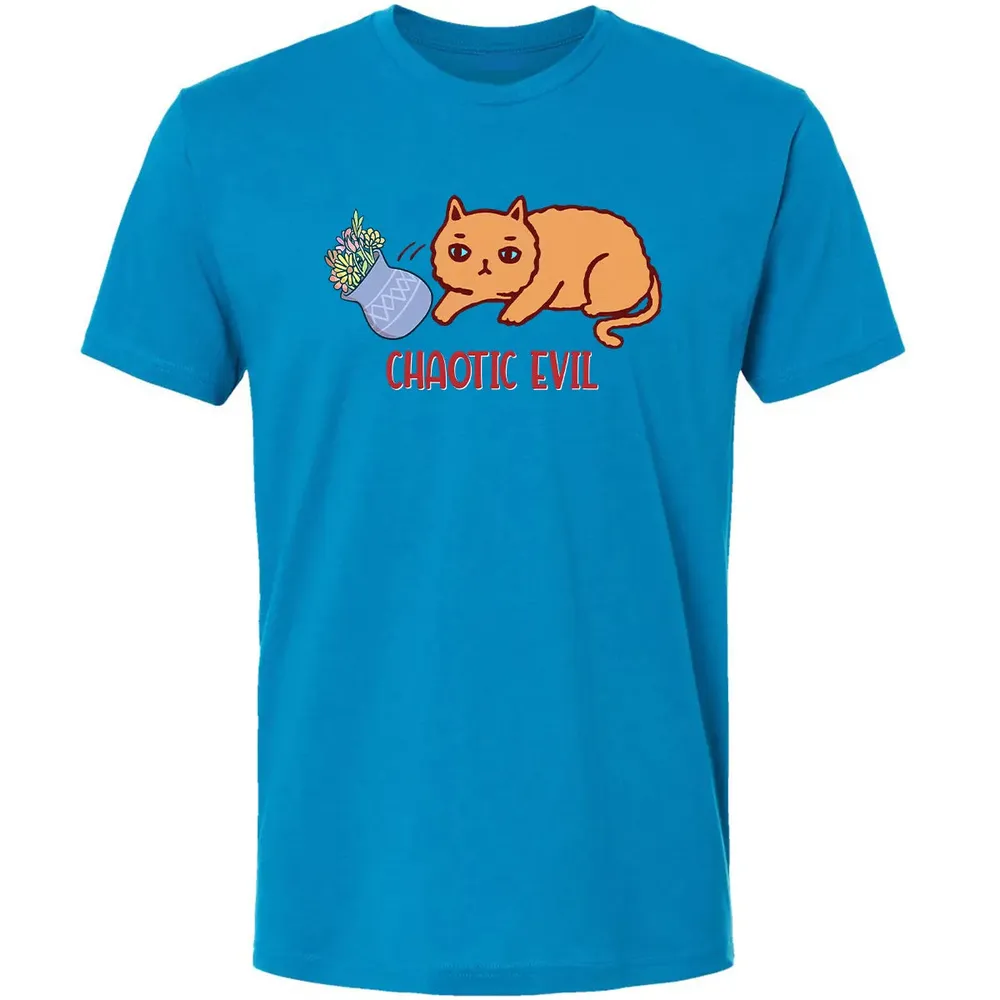 Chaotic Evil Cat Premium Unisex T-shirt - 15