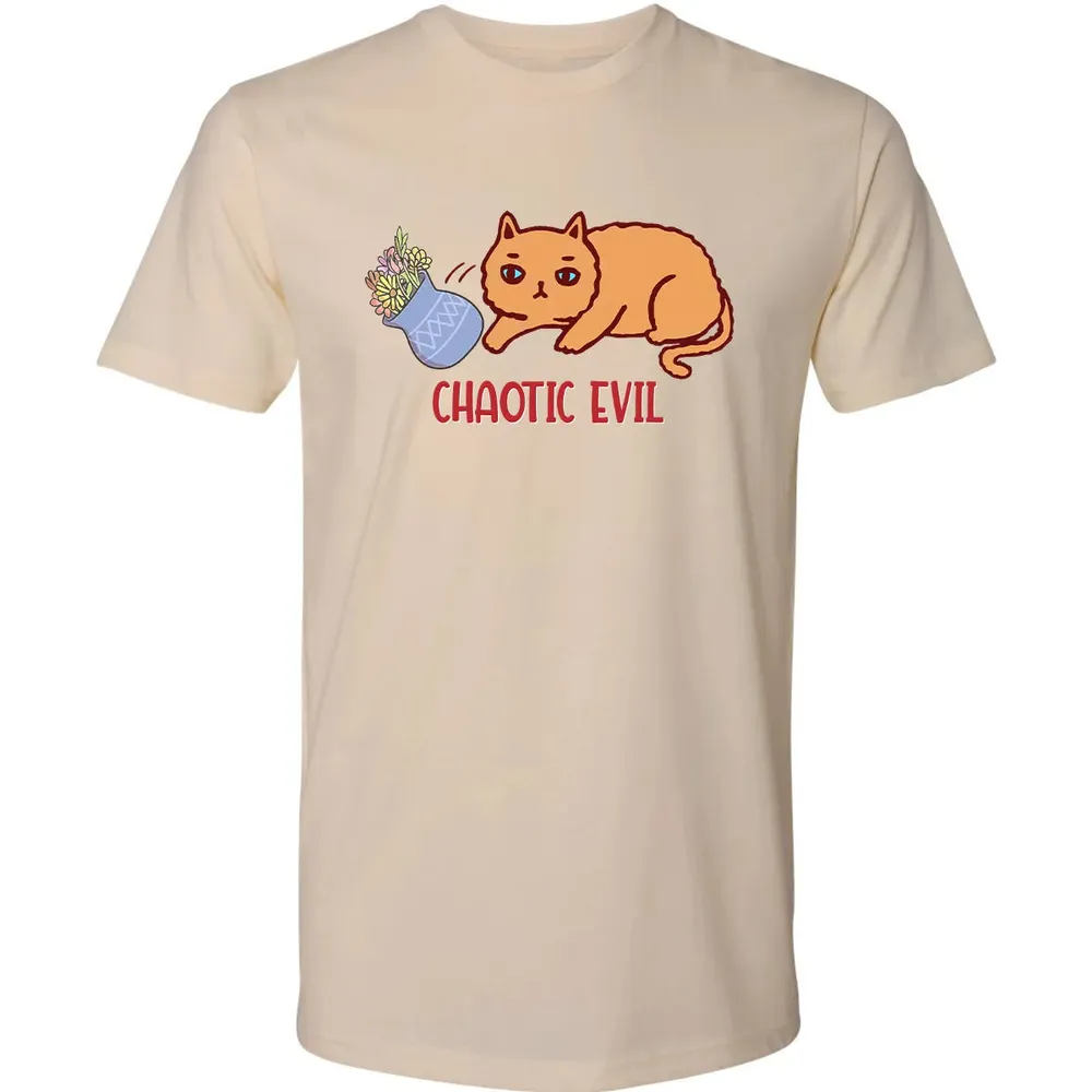 Chaotic Evil Cat Premium Unisex T-shirt - 13