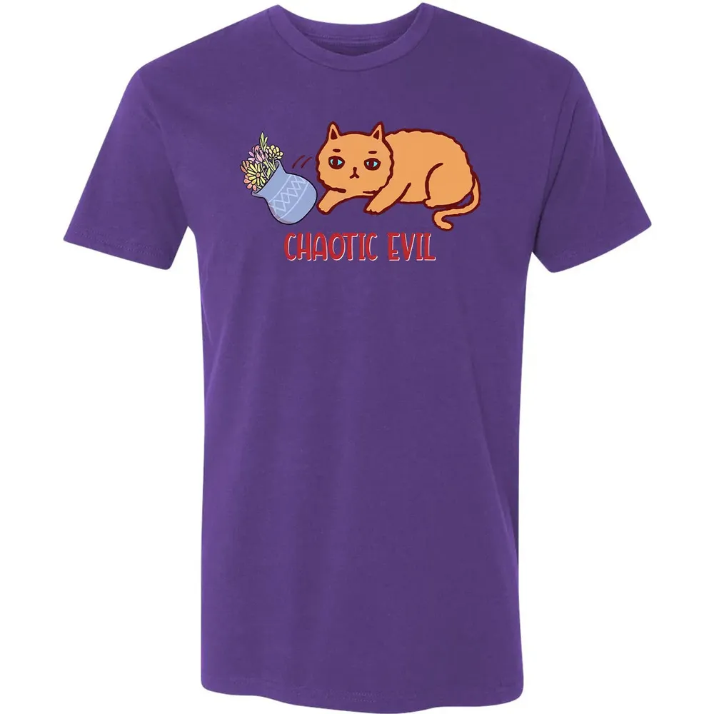 Chaotic Evil Cat Premium Unisex T-shirt - 7