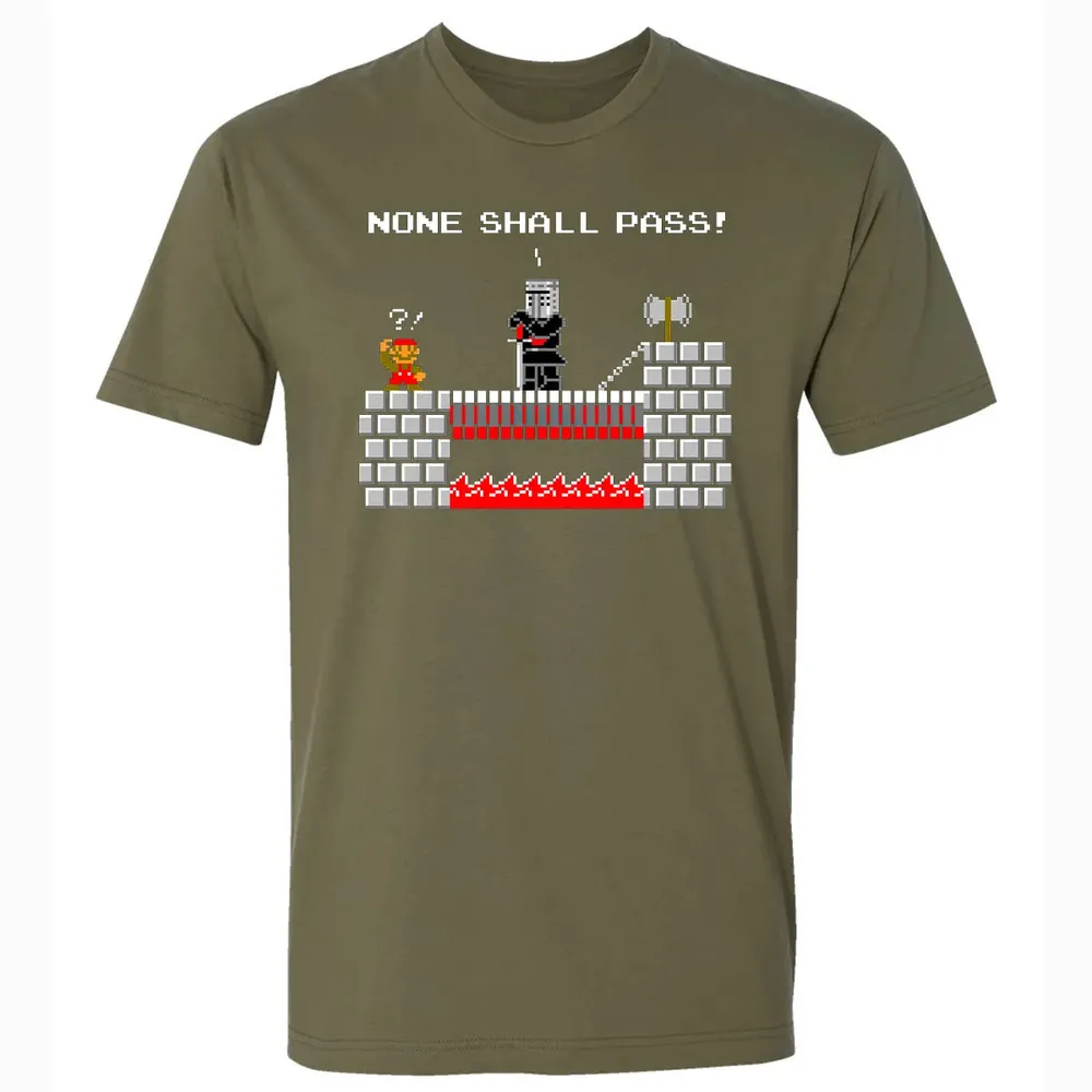 No Plumbers Shall Pass Premium Unisex T-shirt - 5