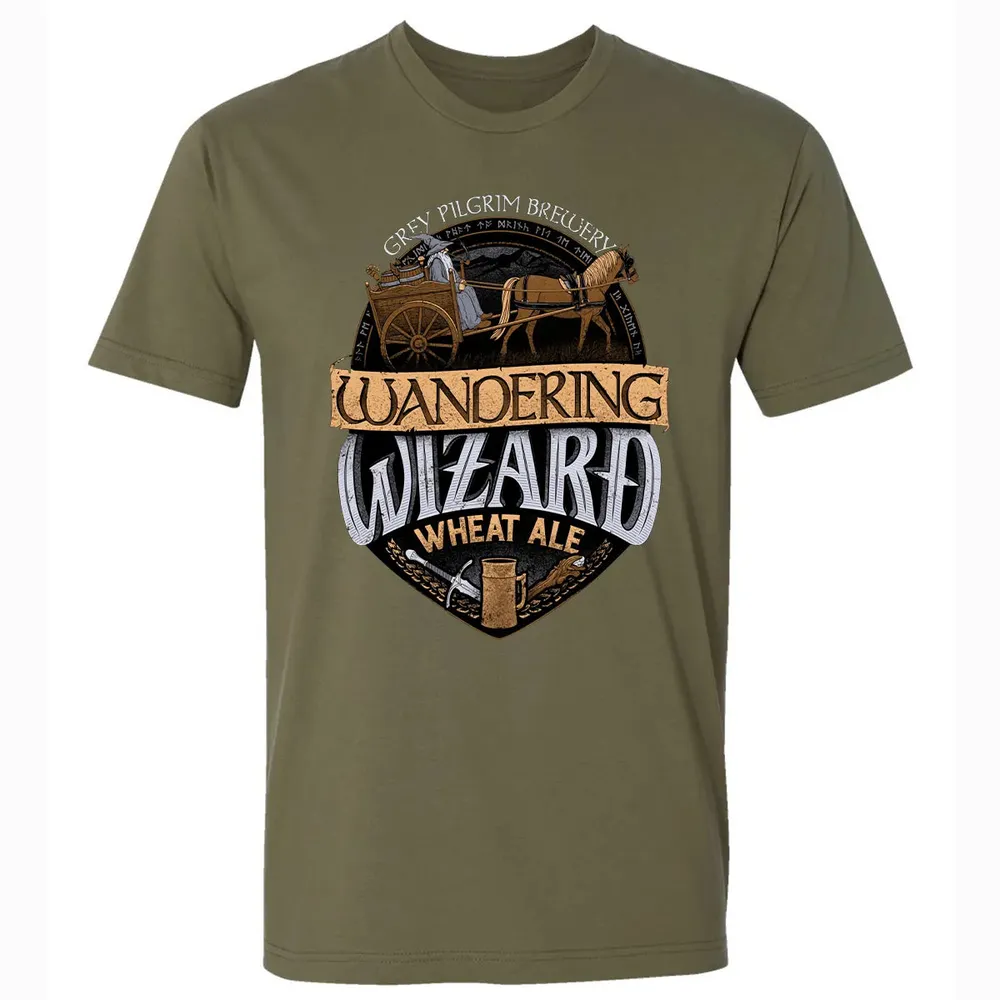 Wandering Wizard Wheat Ale Premium Unisex T-shirt - 5