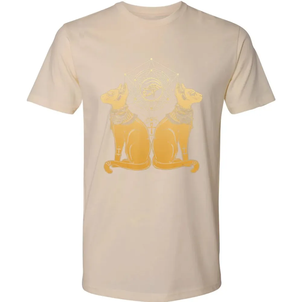 Egyptian Cat Goddess Bastet Sphinx Eye Of Ra Premium Unisex T-shirt - 13