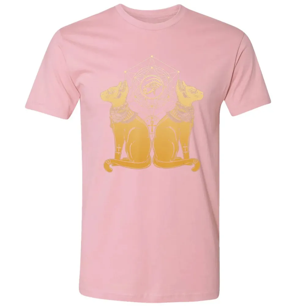 Egyptian Cat Goddess Bastet Sphinx Eye Of Ra Premium Unisex T-shirt - 3