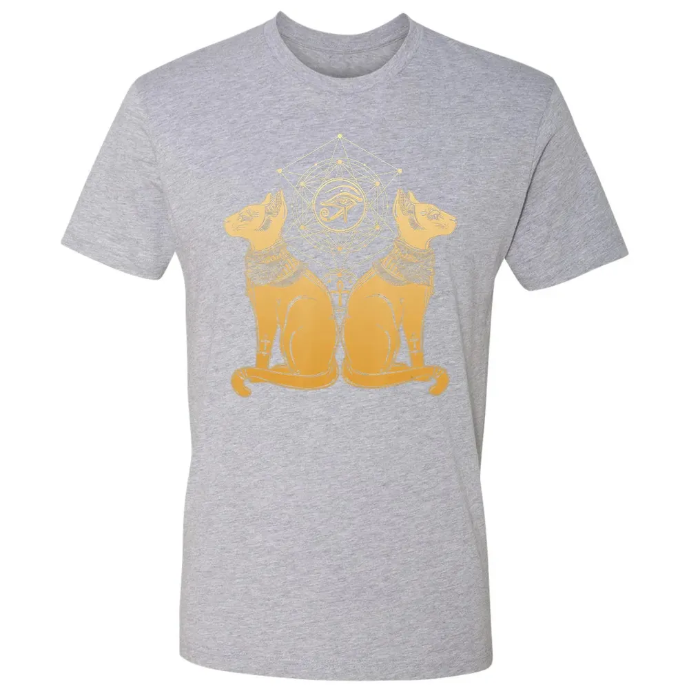 Egyptian Cat Goddess Bastet Sphinx Eye Of Ra Premium Unisex T-shirt - 9