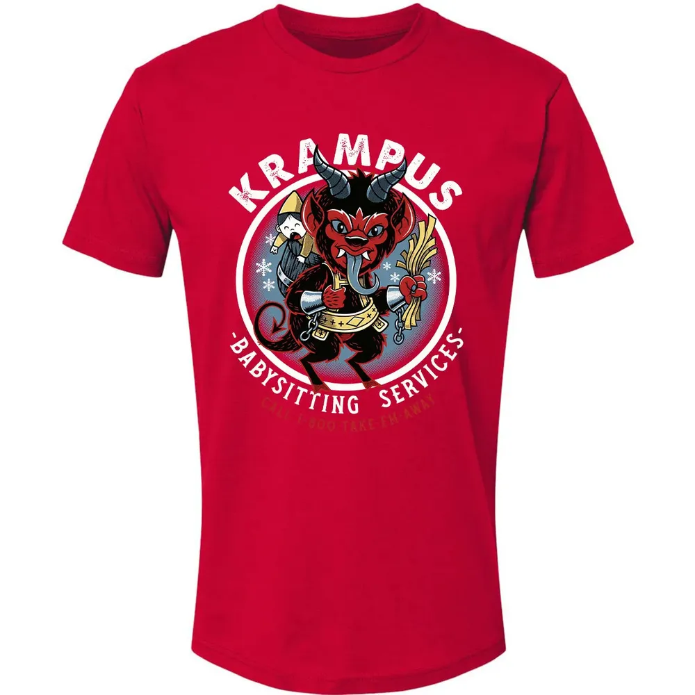 Krampus Babysitting Service Premium Unisex T-shirt - 6