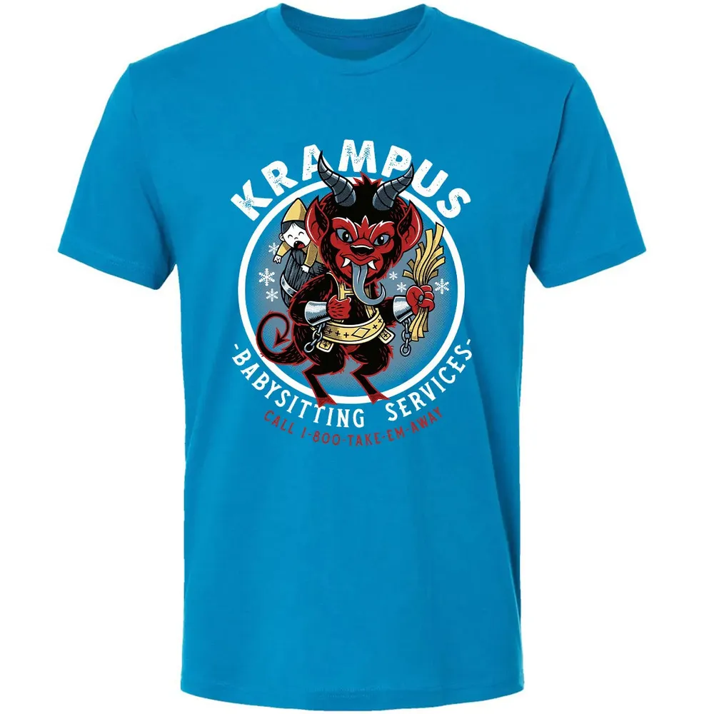 Krampus Babysitting Service Premium Unisex T-shirt - 15