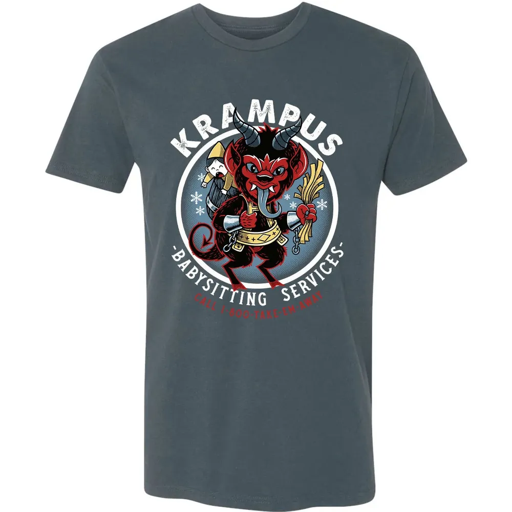 Krampus Babysitting Service Premium Unisex T-shirt - 14
