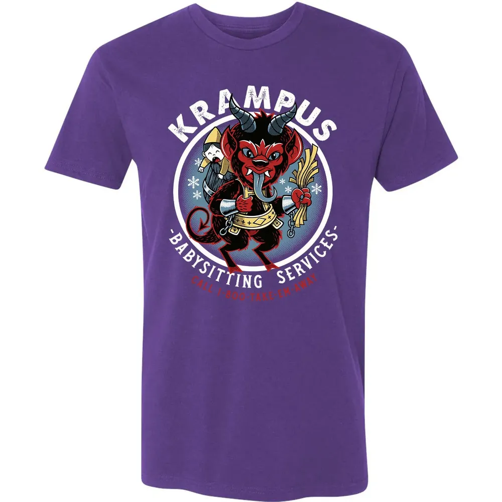Krampus Babysitting Service Premium Unisex T-shirt - 7