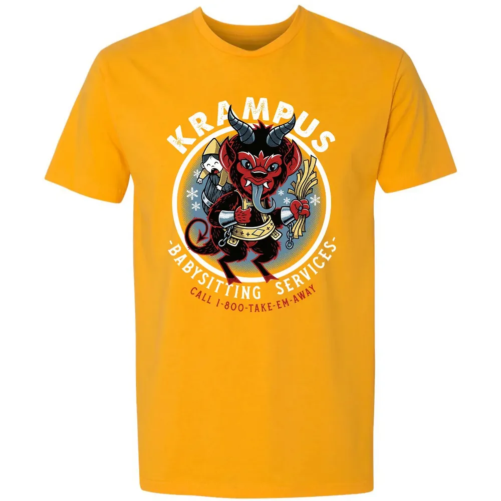Krampus Babysitting Service Premium Unisex T-shirt - 11