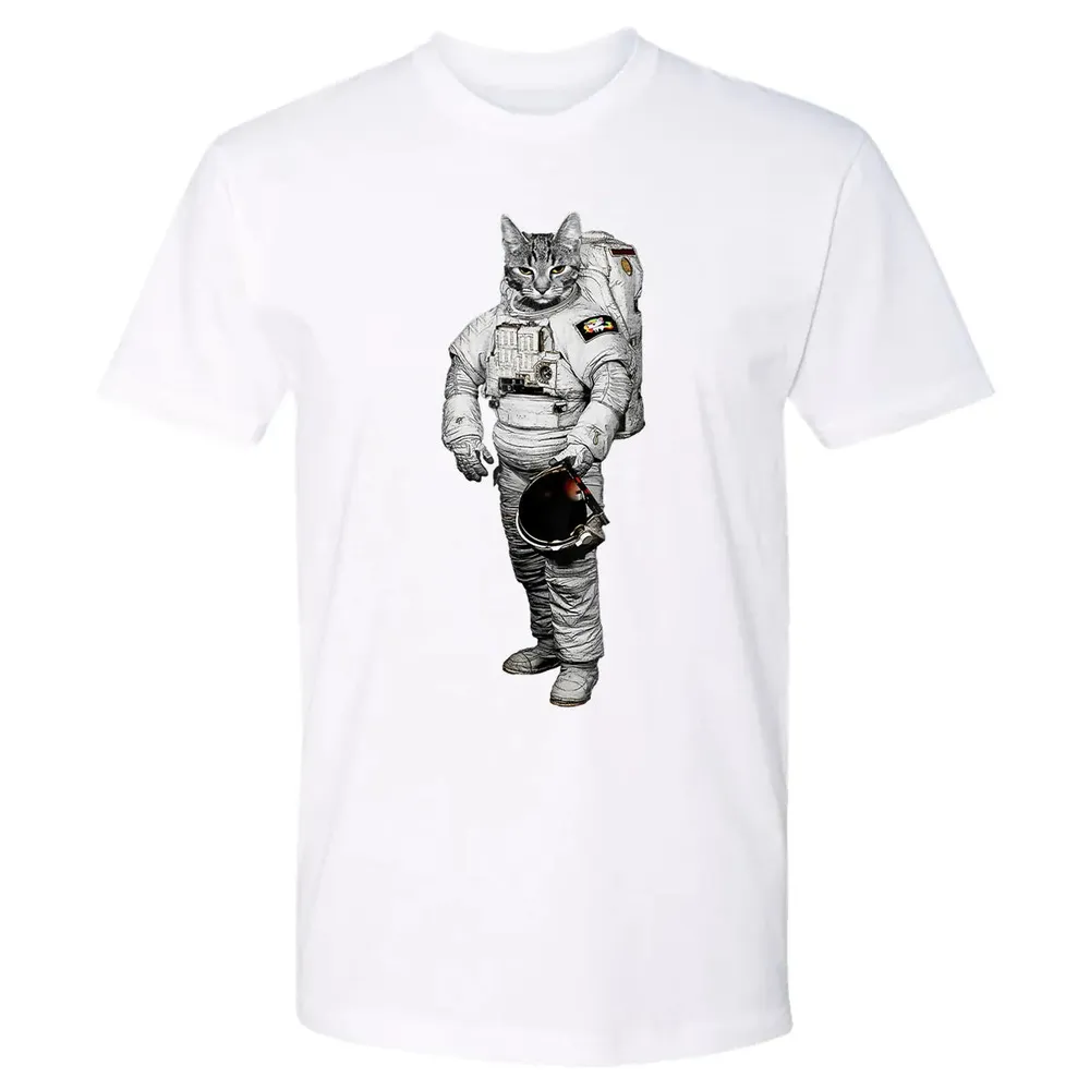 Space Cat   Gift for Cat Lovers Premium Unisex T-shirt - 4