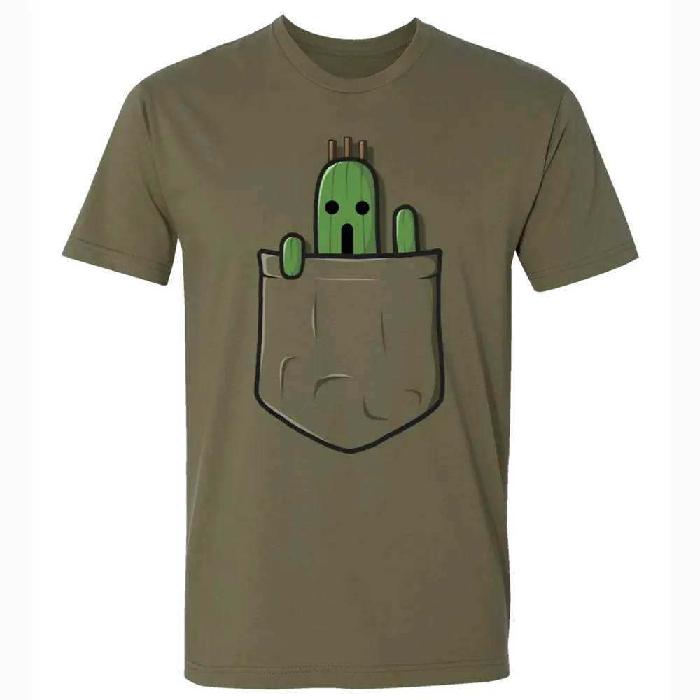 Fantasy Little Pocket Cactuar Premium Unisex T-shirt - 5