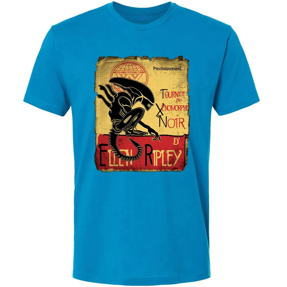 Tournee Du Xenomorphe Noir Premium Unisex T-shirt - 15