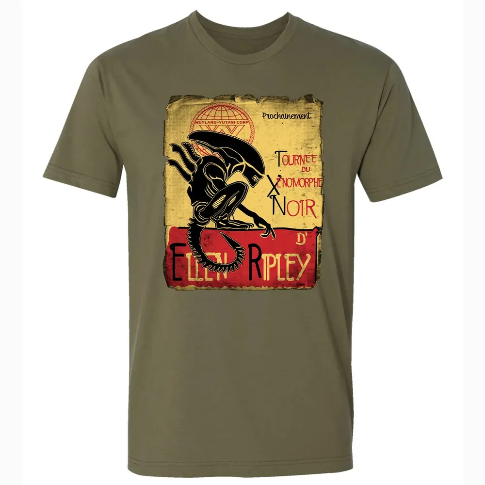 Tournee Du Xenomorphe Noir Premium Unisex T-shirt - 5