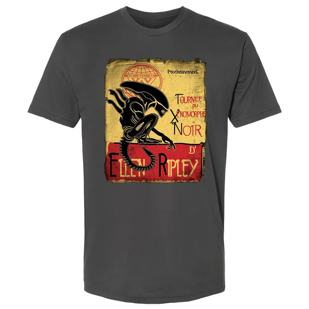 Tournee Du Xenomorphe Noir Premium Unisex T-shirt - 8
