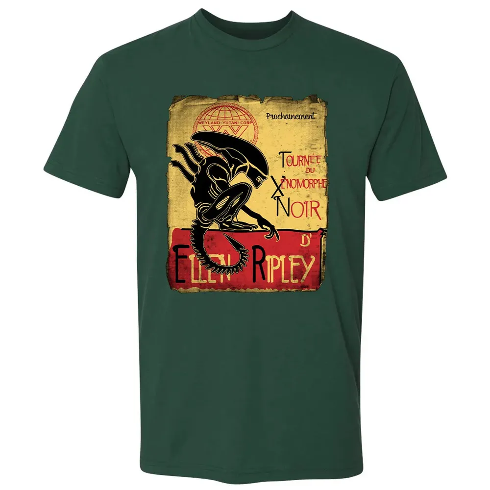 Tournee Du Xenomorphe Noir Premium Unisex T-shirt - 12