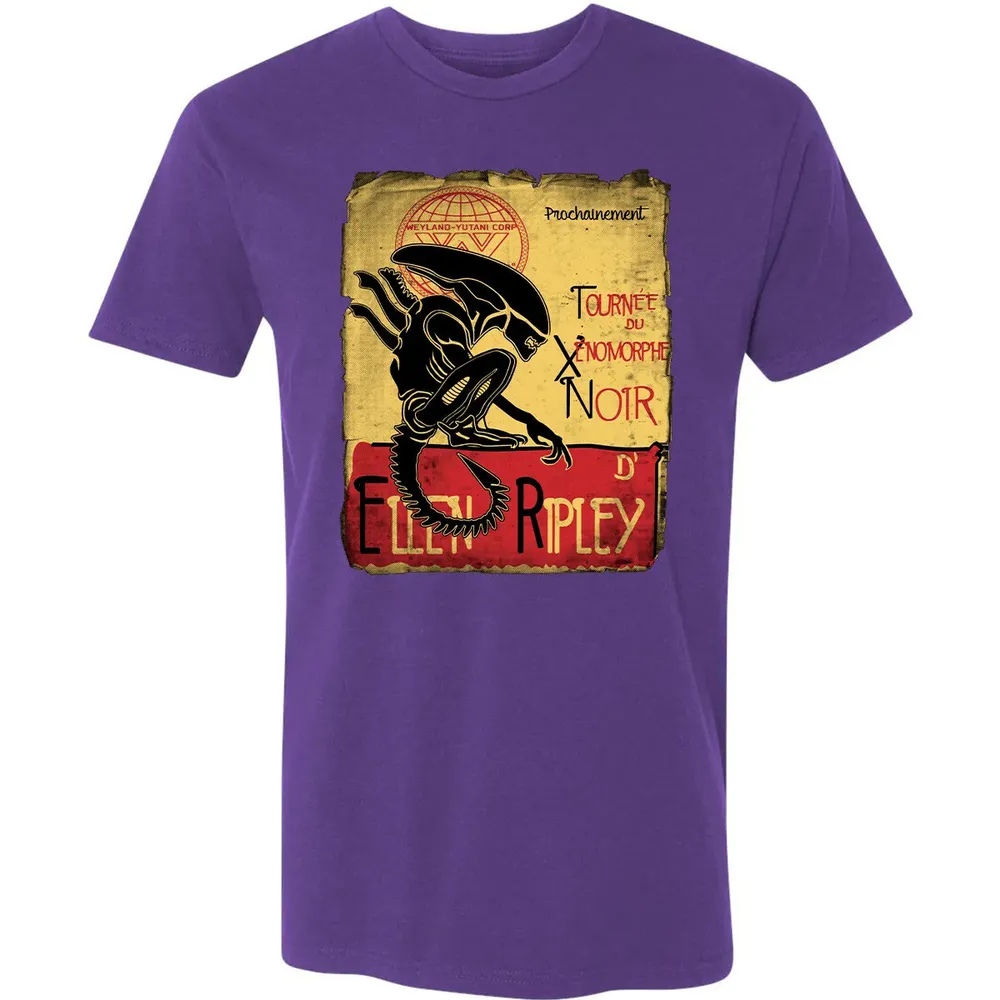 Tournee Du Xenomorphe Noir Premium Unisex T-shirt - 7