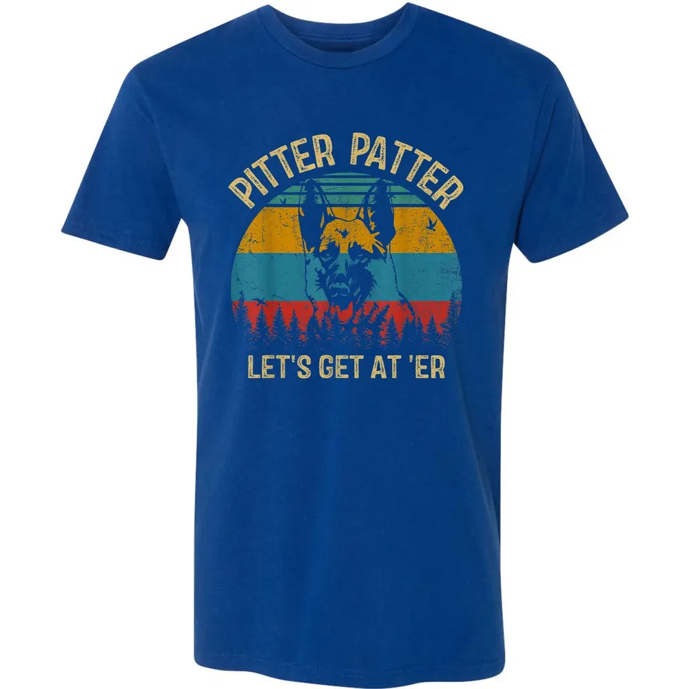 Funny Pitter Vintage Patter German Shepherd 2 Premium Unisex T-shirt - 10