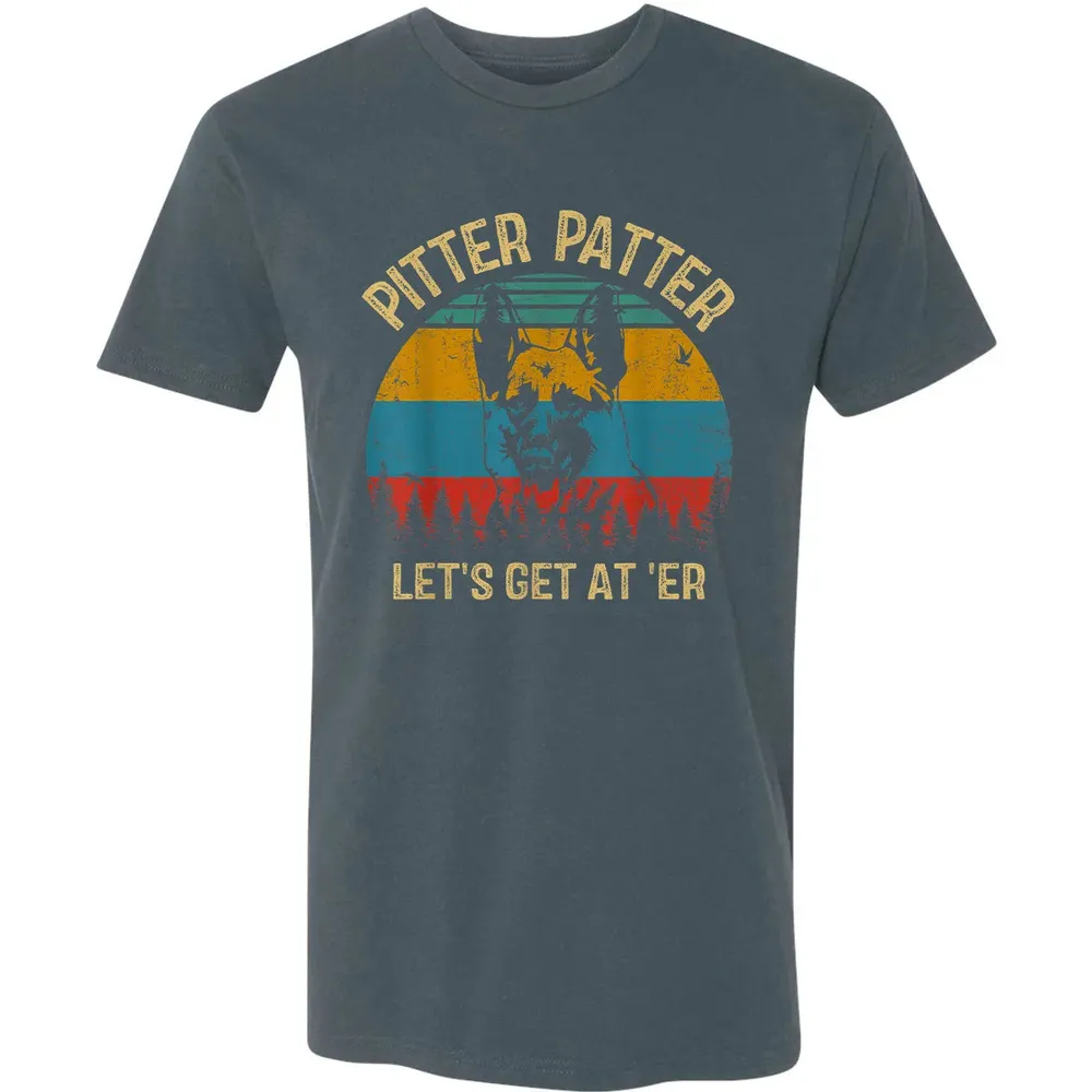 Funny Pitter Vintage Patter German Shepherd 2 Premium Unisex T-shirt - 14