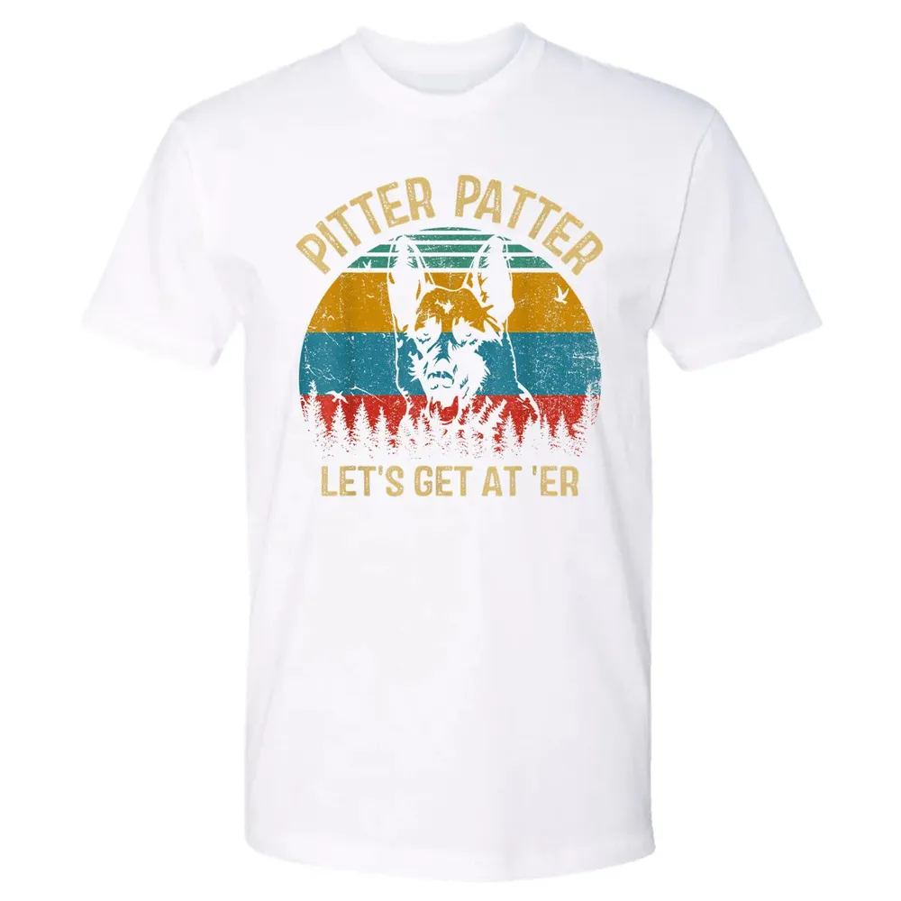 Funny Pitter Vintage Patter German Shepherd 2 Premium Unisex T-shirt - 4
