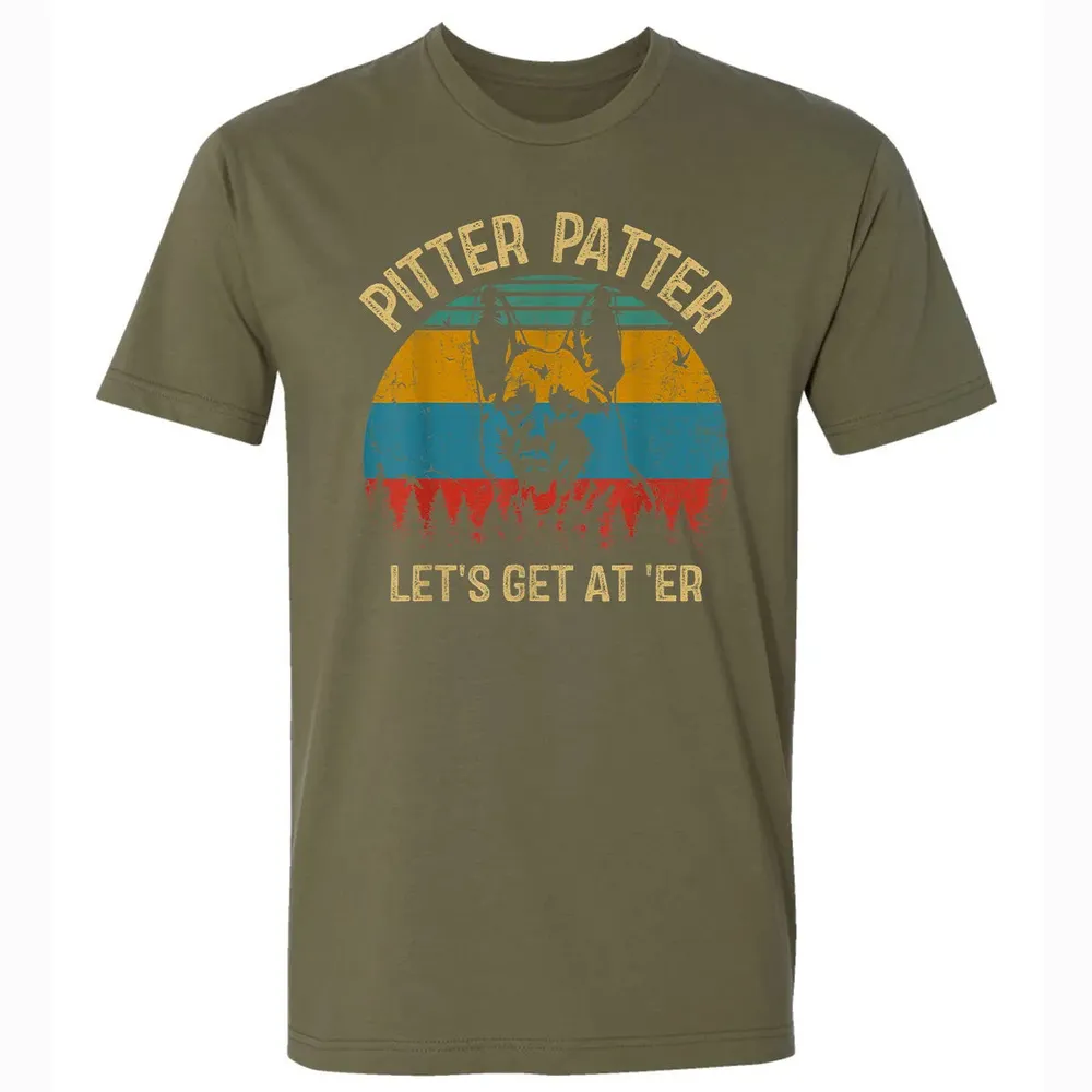 Funny Pitter Vintage Patter German Shepherd 2 Premium Unisex T-shirt - 5