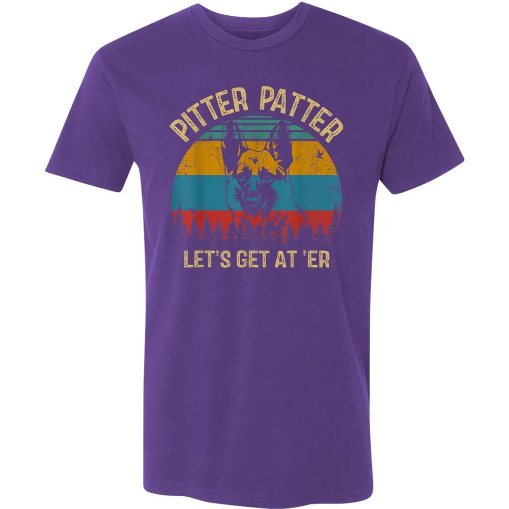Funny Pitter Vintage Patter German Shepherd 2 Premium Unisex T-shirt - 7