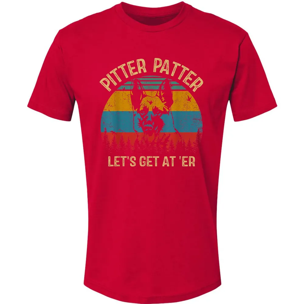Funny Pitter Vintage Patter German Shepherd 2 Premium Unisex T-shirt - 6
