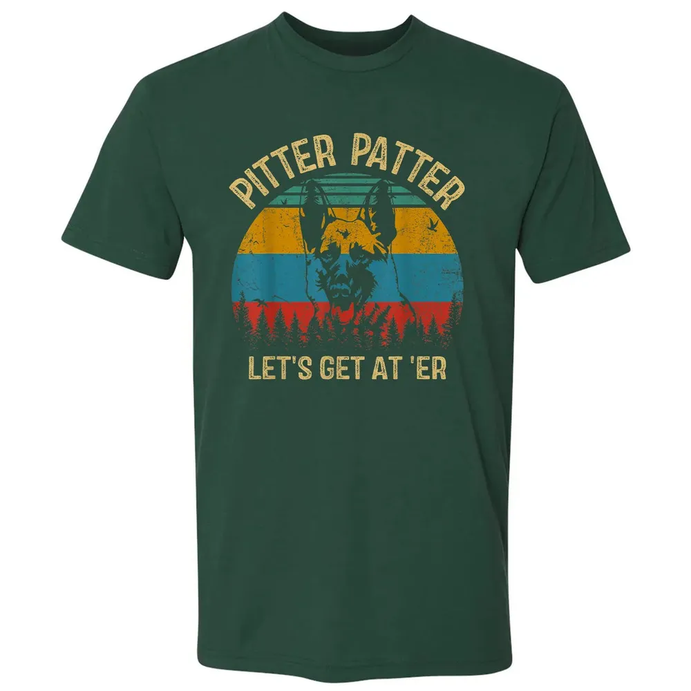 Funny Pitter Vintage Patter German Shepherd 2 Premium Unisex T-shirt - 12