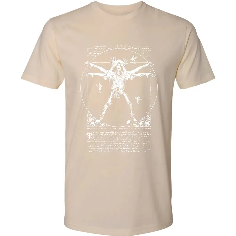 Vitruvian Pale Man Premium Unisex T-shirt - 13