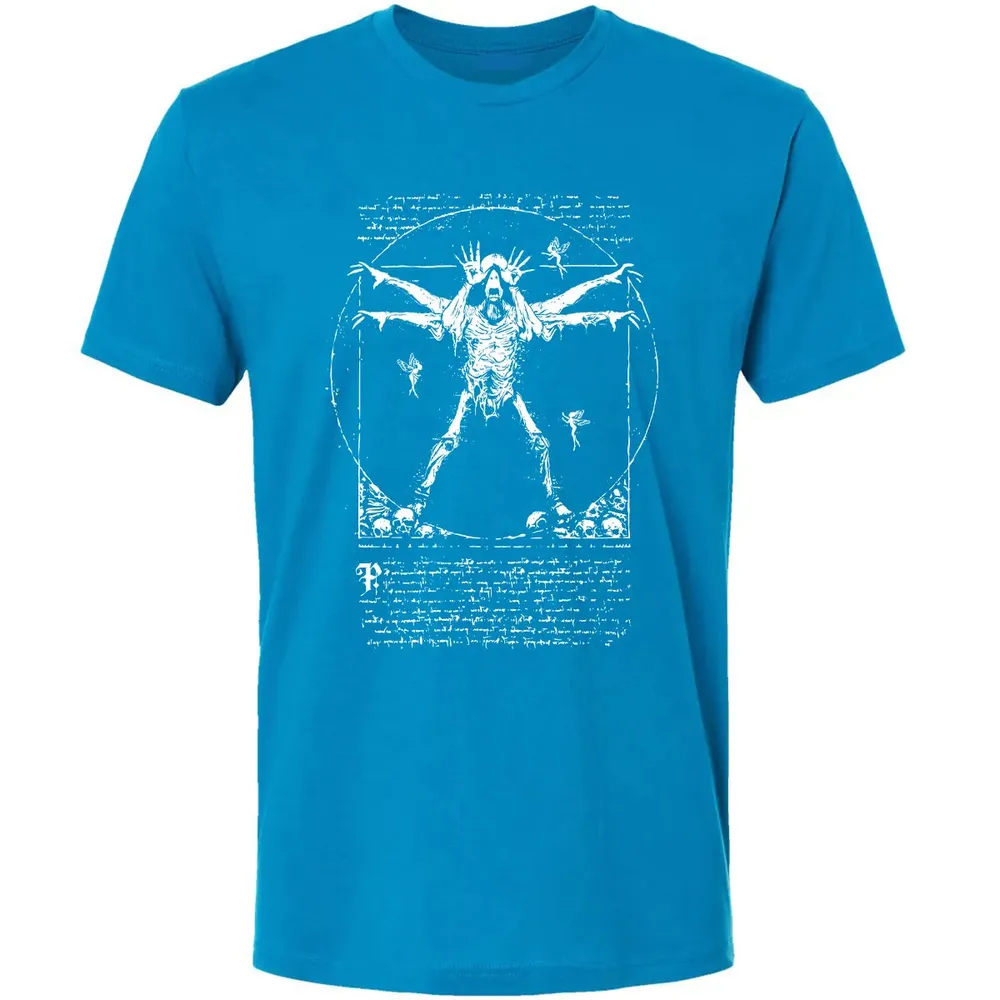 Vitruvian Pale Man Premium Unisex T-shirt - 15