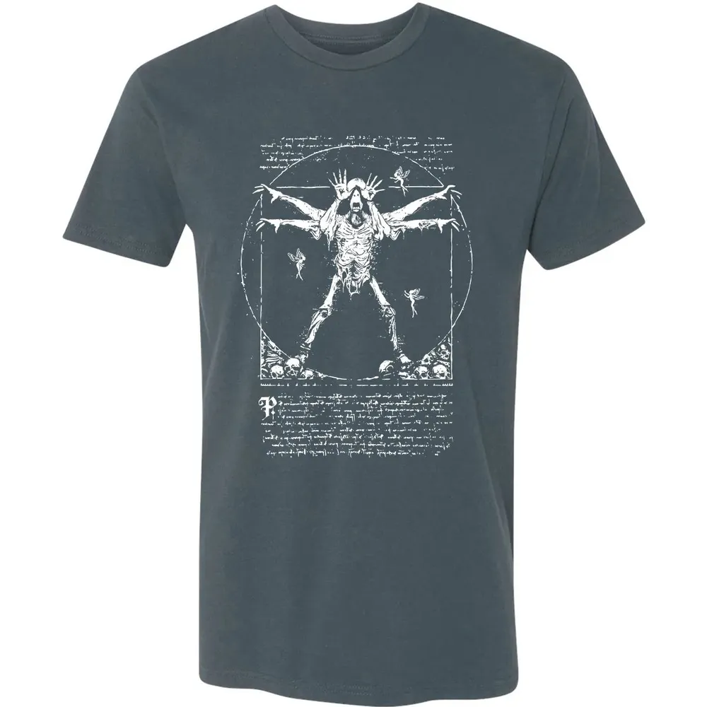 Vitruvian Pale Man Premium Unisex T-shirt - 14