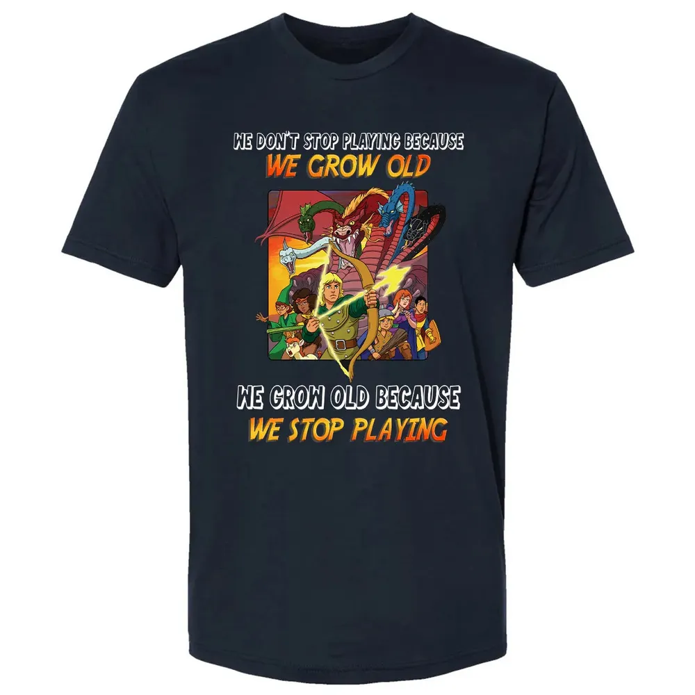 We Grow Old Because We Stop Playing Premium Unisex T-shirt - 2