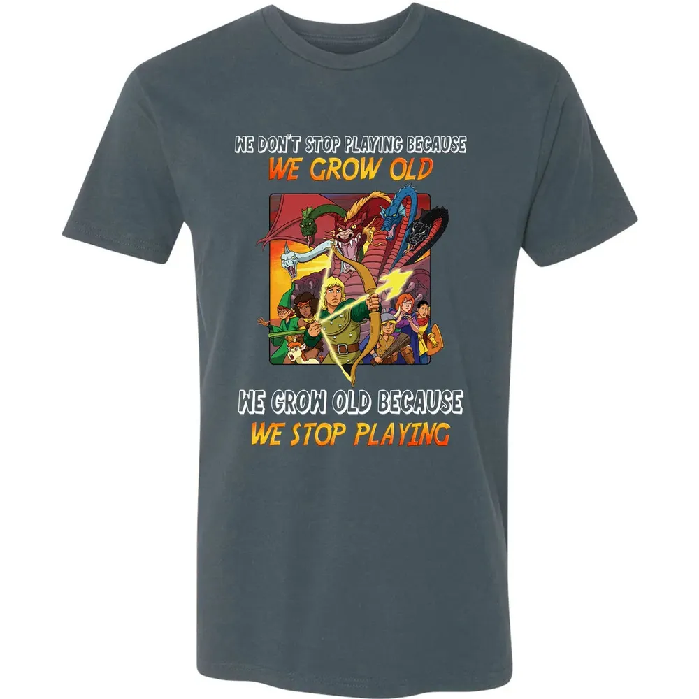 We Grow Old Because We Stop Playing Premium Unisex T-shirt - 14