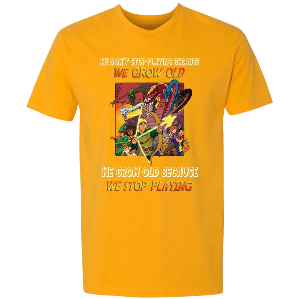 We Grow Old Because We Stop Playing Premium Unisex T-shirt - 11