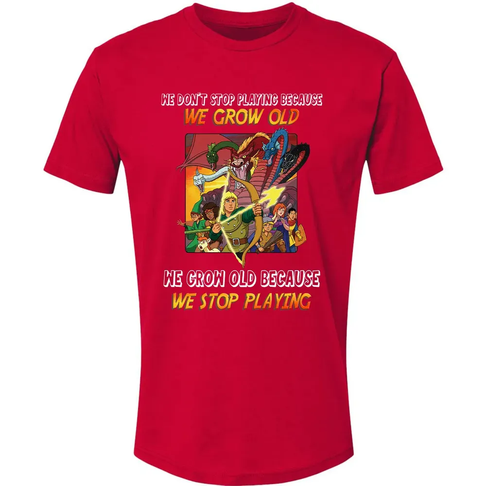 We Grow Old Because We Stop Playing Premium Unisex T-shirt - 6