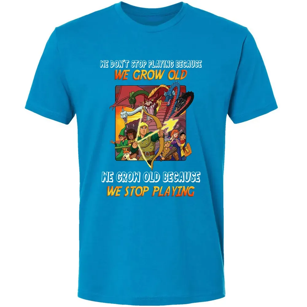 We Grow Old Because We Stop Playing Premium Unisex T-shirt - 15