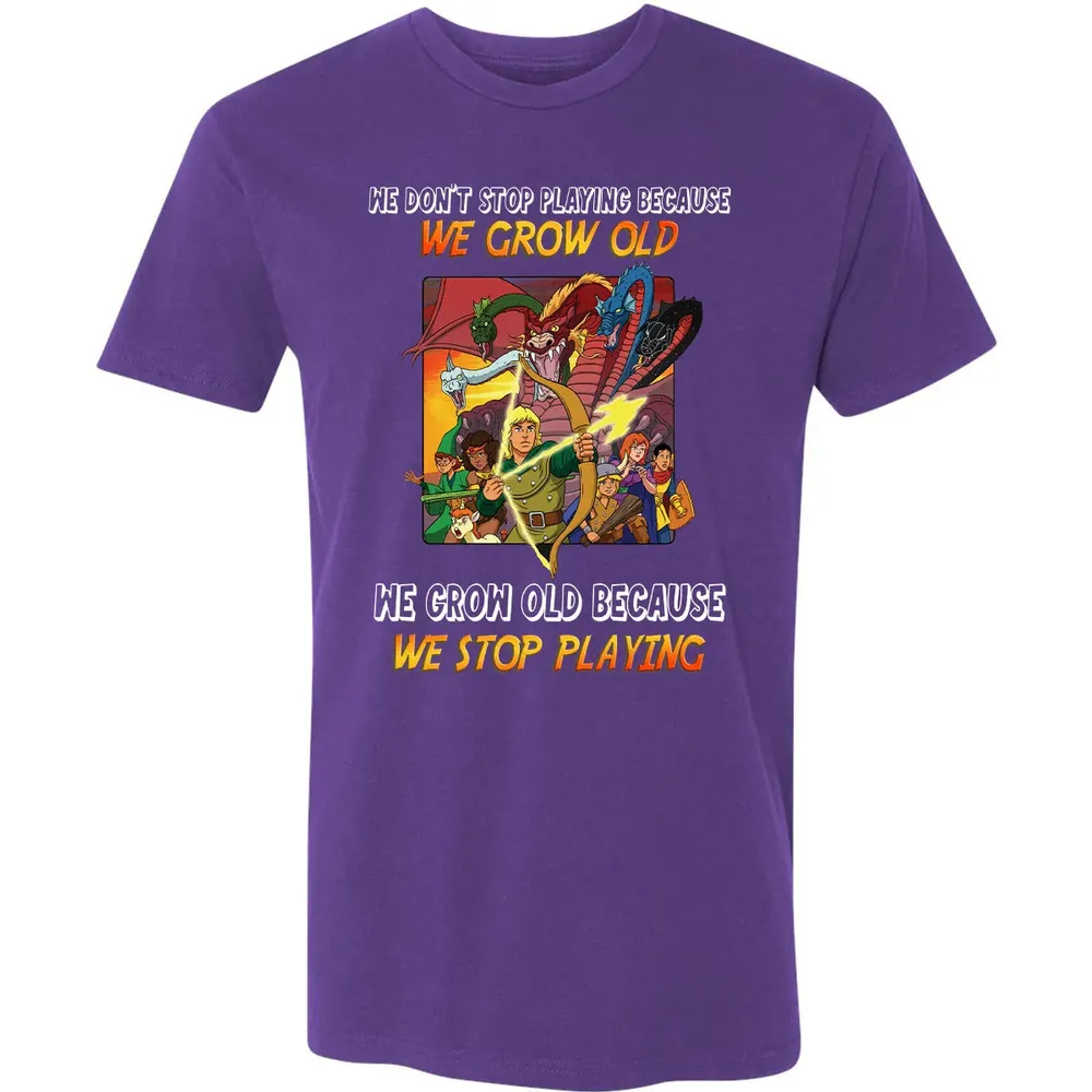 We Grow Old Because We Stop Playing Premium Unisex T-shirt - 7