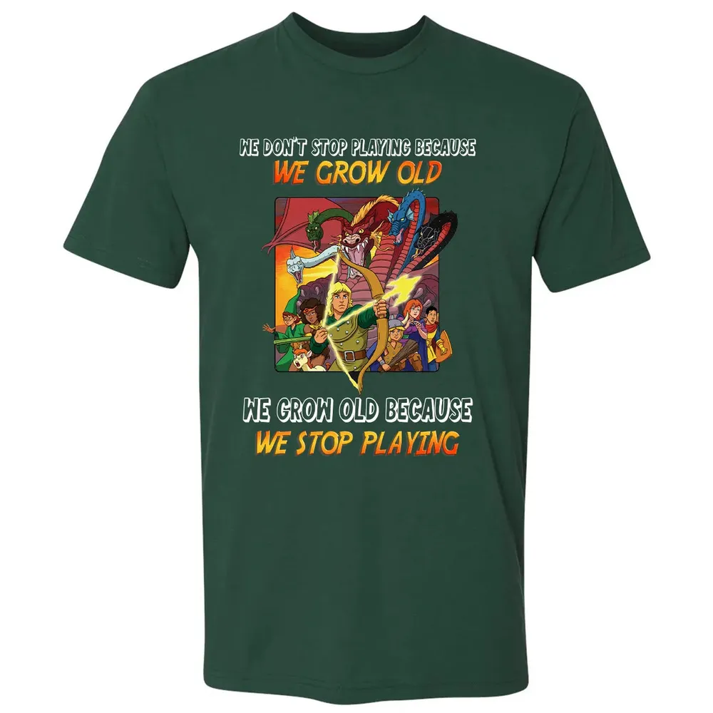 We Grow Old Because We Stop Playing Premium Unisex T-shirt - 12