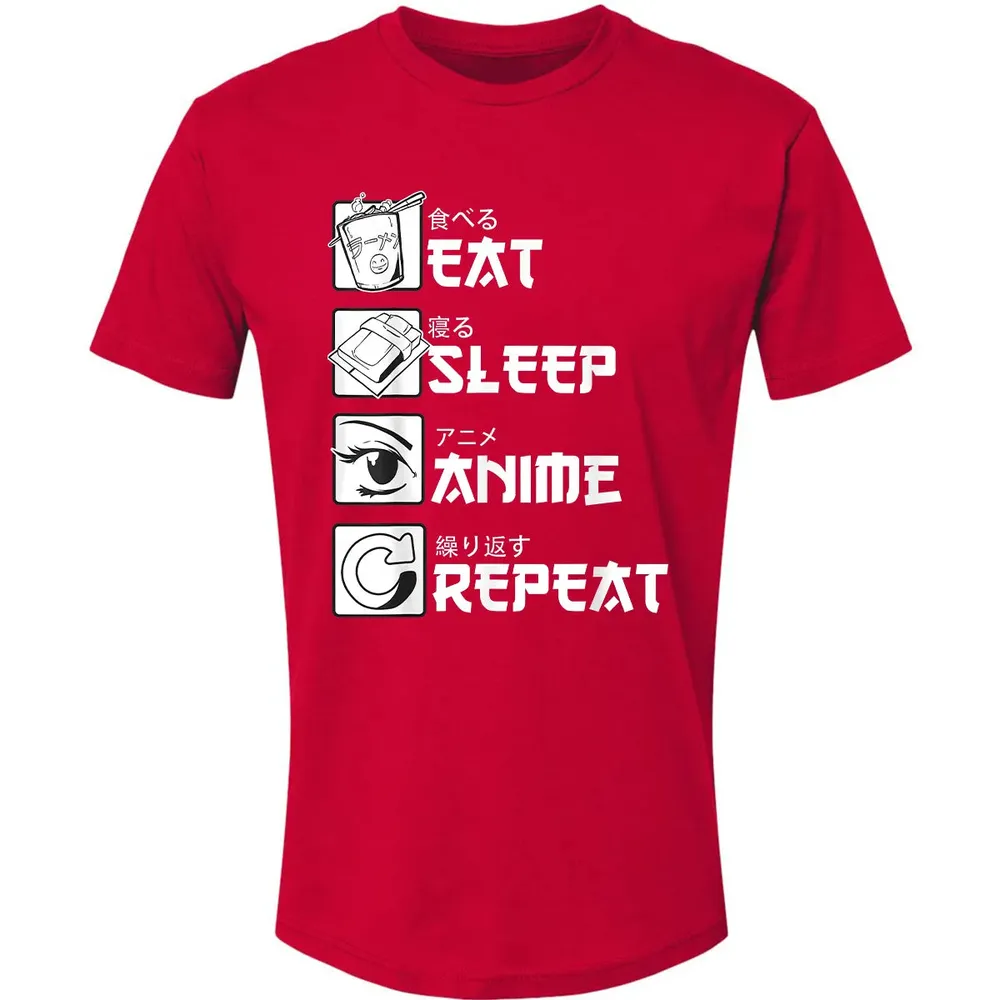Eat Sleep Anime Repeat Premium Unisex T-shirt - 6