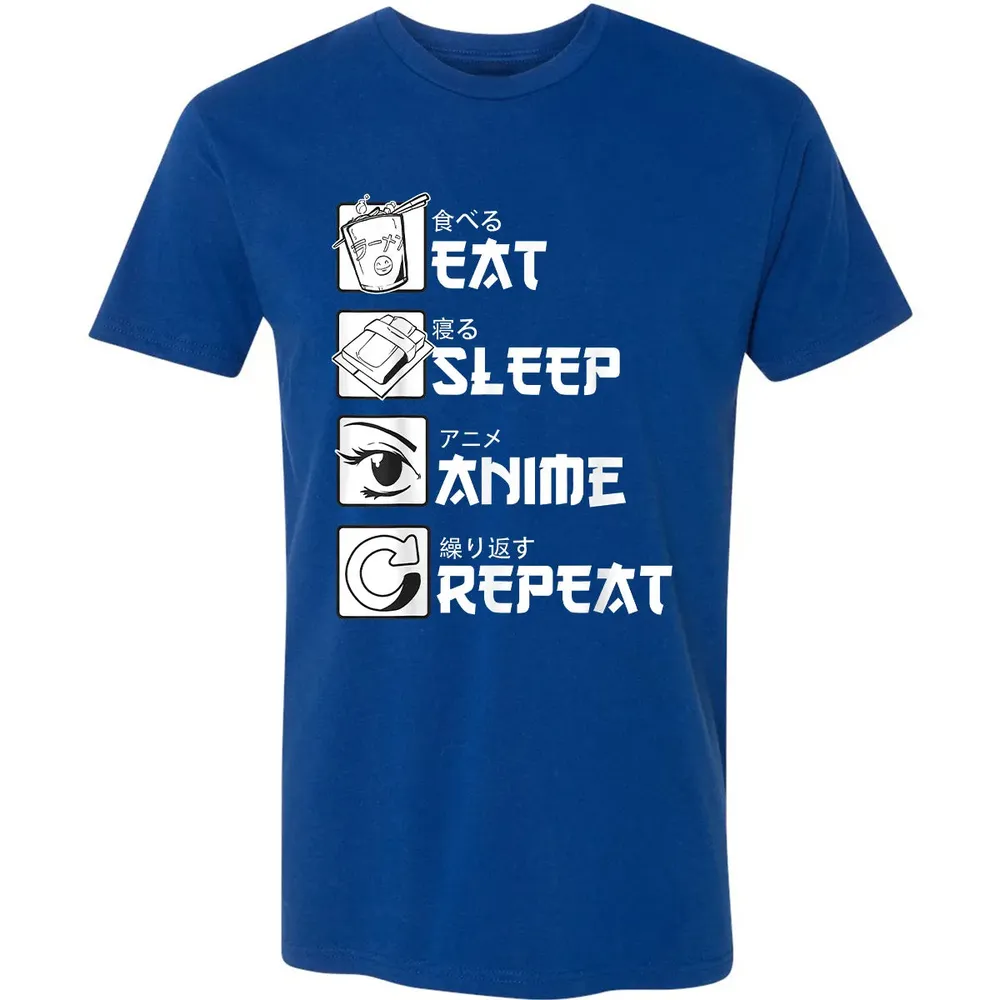 Eat Sleep Anime Repeat Premium Unisex T-shirt - 10