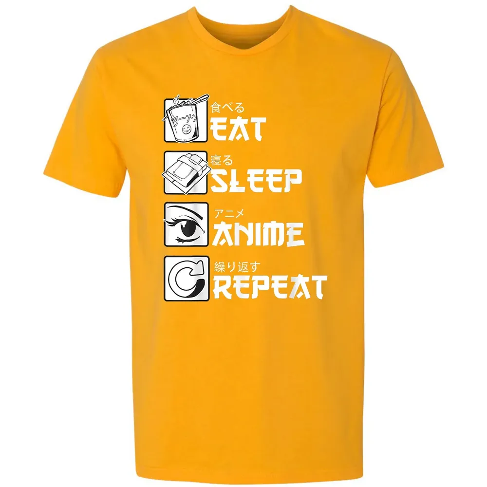 Eat Sleep Anime Repeat Premium Unisex T-shirt - 11